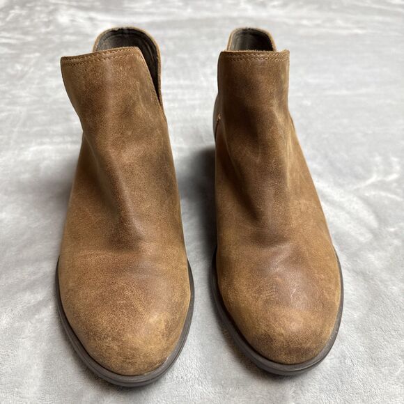 Sorel Women’s Size 10 Brown Leather Ankle Booties NL3780-242 Chelsea Style - Picture 3 of 9